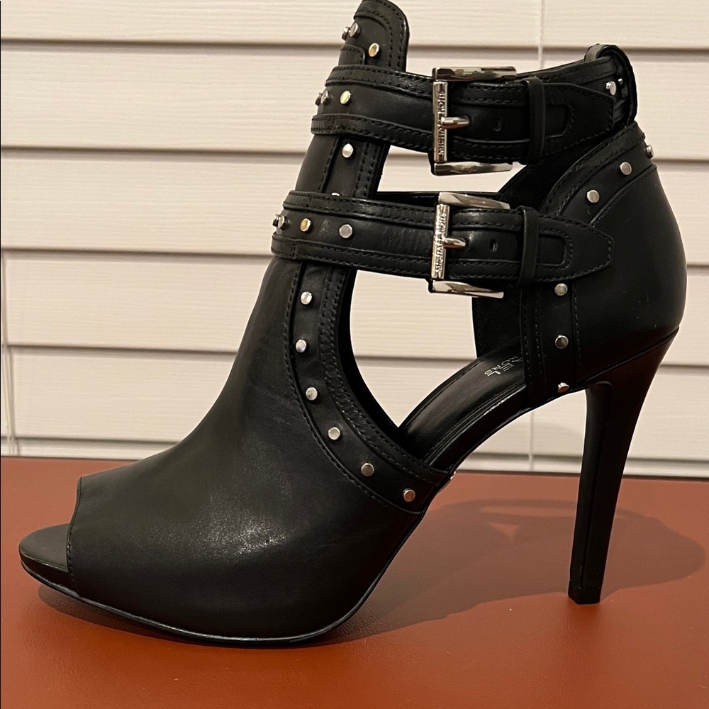 ICHAEL KORS Studded Blaze Open-Toe Ankle Boot - Picture 7 of 11